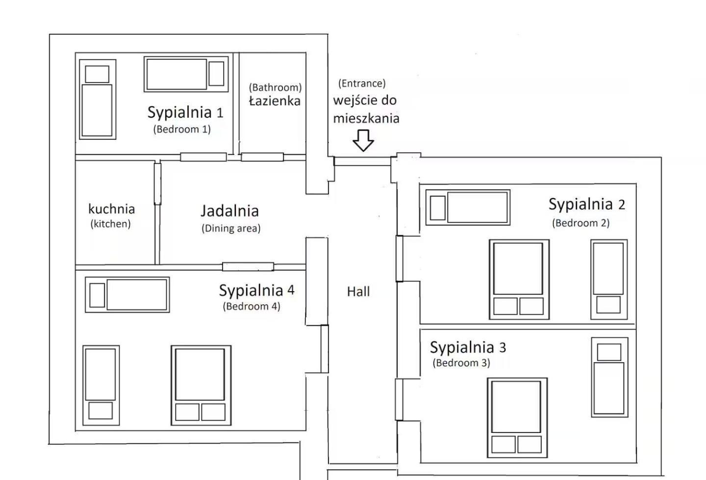 Master Corner Apartment Krasków Eksteriør bilde